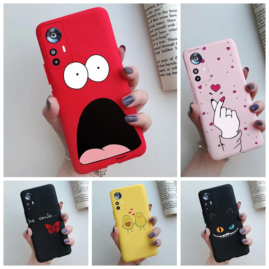 For Xiaomi 12T Case On Xiaomi 12T Pro Back Cover Cute Cartoon Silicone Soft TPU Protective Bumper For Xiaomi 12Tpro Phone Fundas