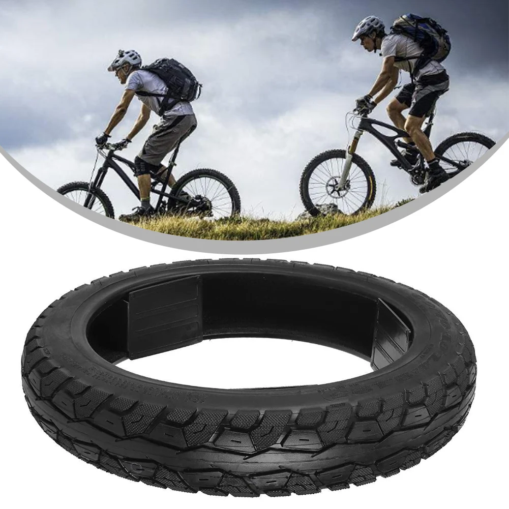 

Tyre Tubeless Tyre Repair Easy Installation Electric Bicycle Parts Replacement 14 Inch 14x2.125 352*69mm Black