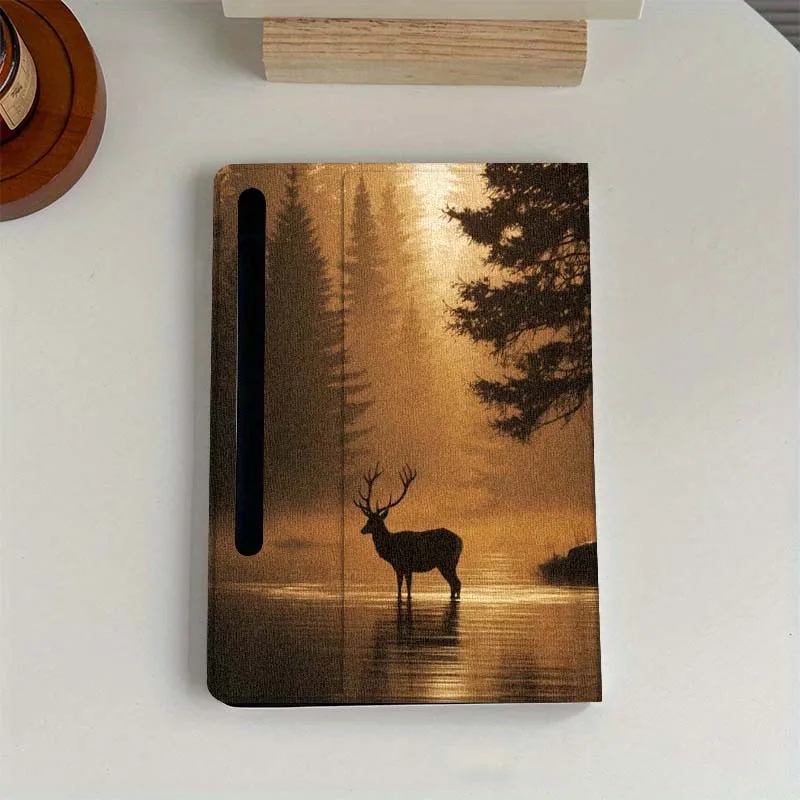

Deer Forest Lake Dawn For Samsung Galaxy Tab S6 S7 S8 S9 S10 FE Plus Lite Soft Flexible Support Tablet Case Gift
