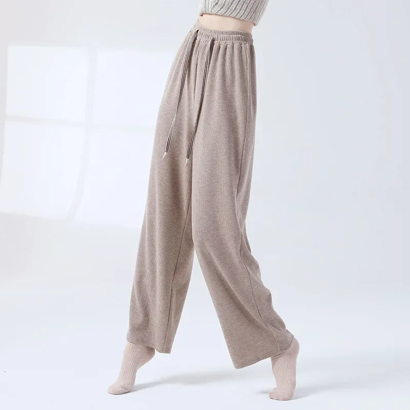 Modern dance strappy straight pants long dance pants adult new daily dance practice art test basic training pants view 2
