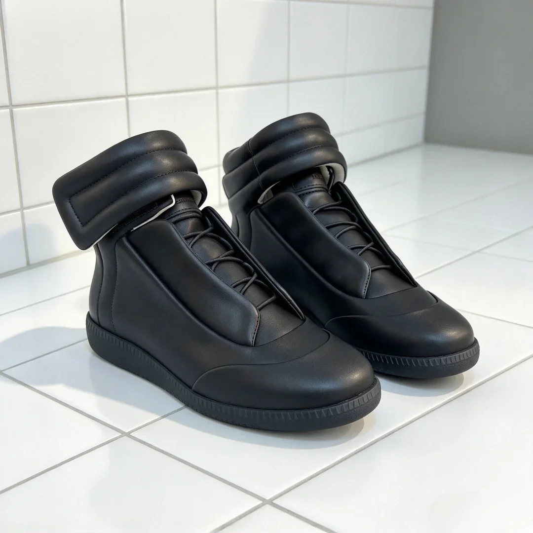 Luxury Brand Unisex Casual Athletic Shoes High-top Casual Shoes Outdoor Sports Shoes Material Cowhide Upper Minimalist Stylish