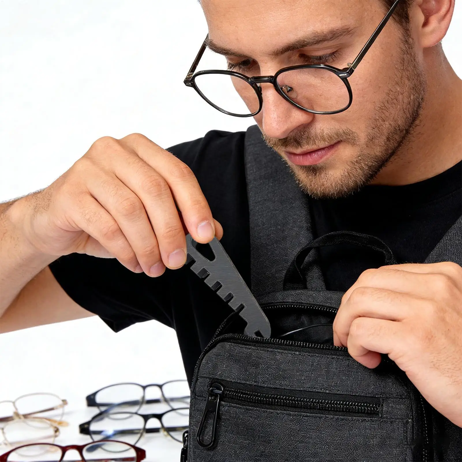 Eyeglass Temple Adjustment Tool AntiSlip Professional Bender Eyeglass Temple Bend Adjustment Tool for Curvature Bending Assembly