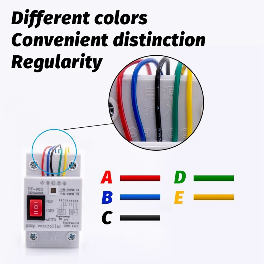 自動水位コントローラー,水タンク,液面検出センサー,2mワイヤー,DF-96DK,20a,220v