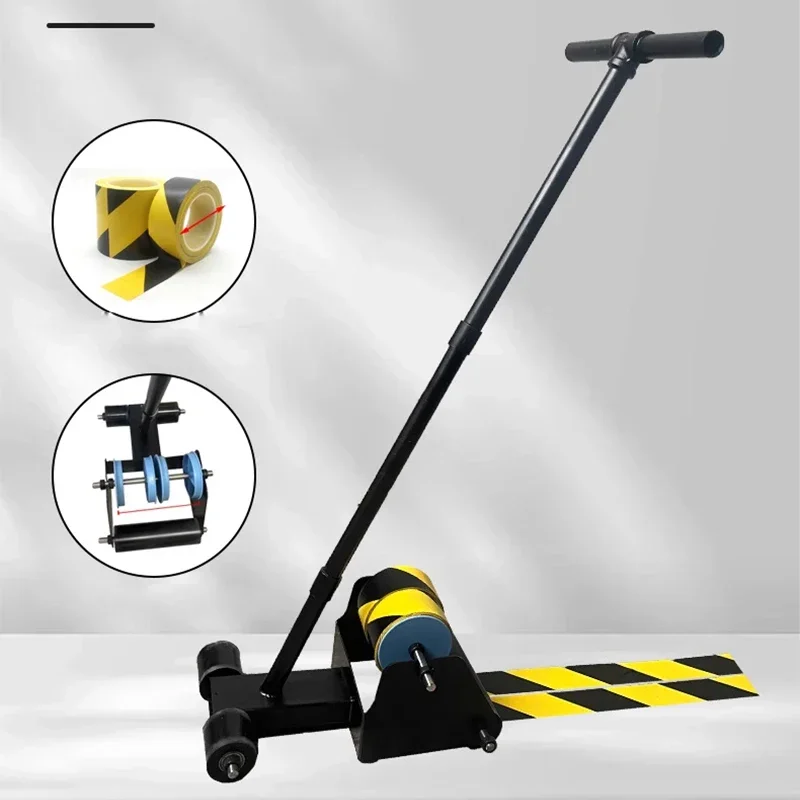 Tape Marking Machine for Rapid Line Application Warehouse Safety Barrier Tape Sports Court and Parking Space Floor Marking Appli