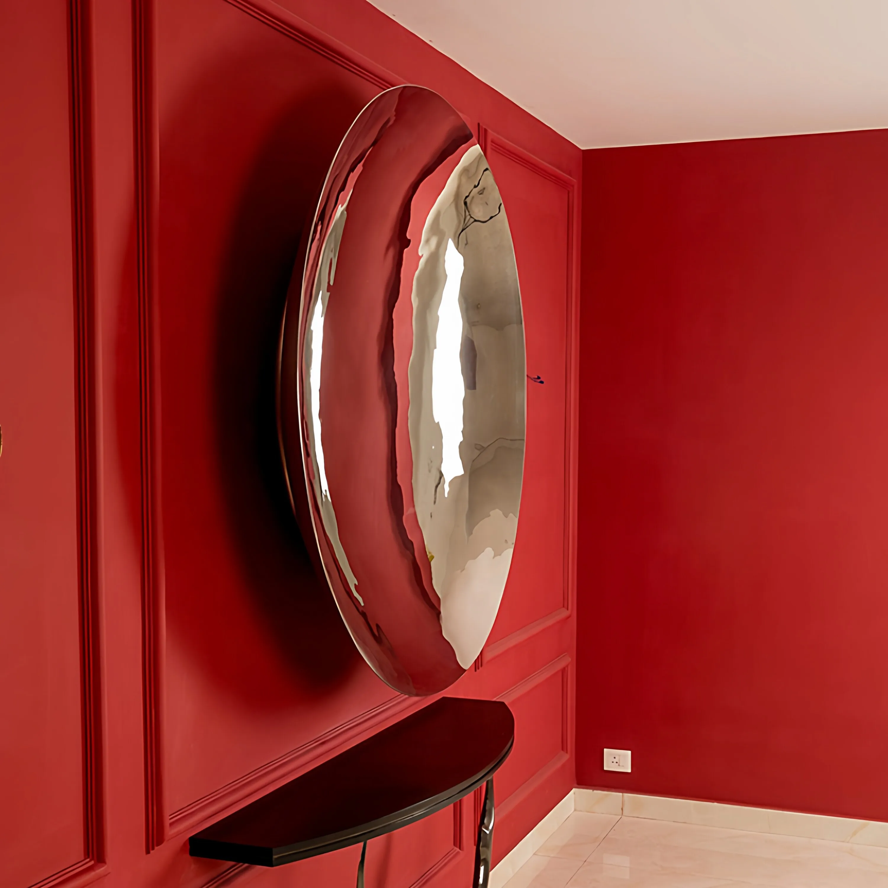 Runder, lackierter, konkaver S – Lighting Metal Wall Decor Bewertung und Preis