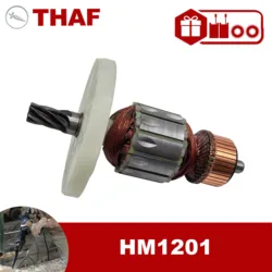 AC 220V 240V HM1201 Armature Rotor For MAKITA Jackhammer Spare Parts Demolition Hammer Breaker 514719-0