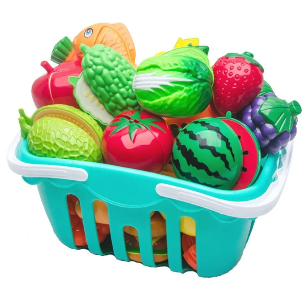Jouets de coupe de Fruits de cuisine en plastique, jeu de nourriture, Simulation de légumes, jouet de Simulation de cuisine, cognitif interactif