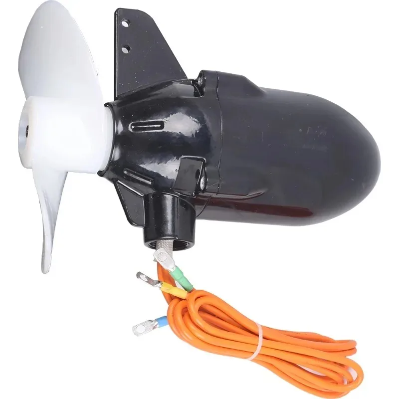12-72V Marine Underwater Propeller Rubber Boat Electric Outboard Motor Brushless Motor Waterproof Motor with Controller Handle
