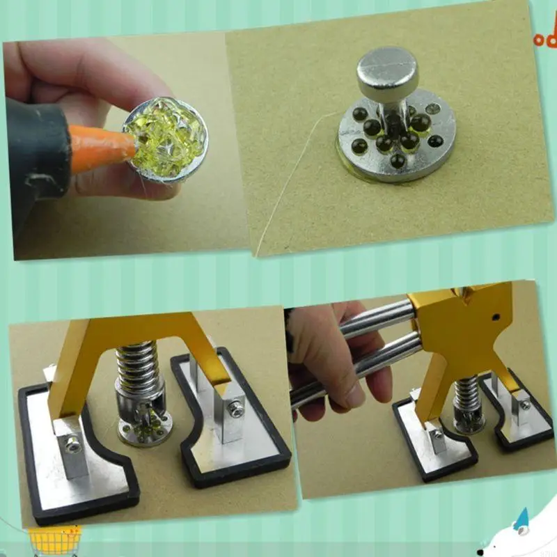 

87HE 8pcs Paint Dent Repair Tool Auto Body Dent Rawless Repaint Dent Taller Tabs для ремонта автомобиля