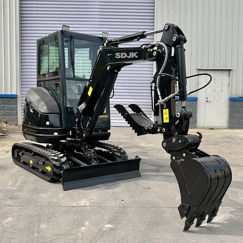 High Quality Import SDJK Mini Excavator 1.8 ton High Efficiency Mini Bucket Digger mini bagger