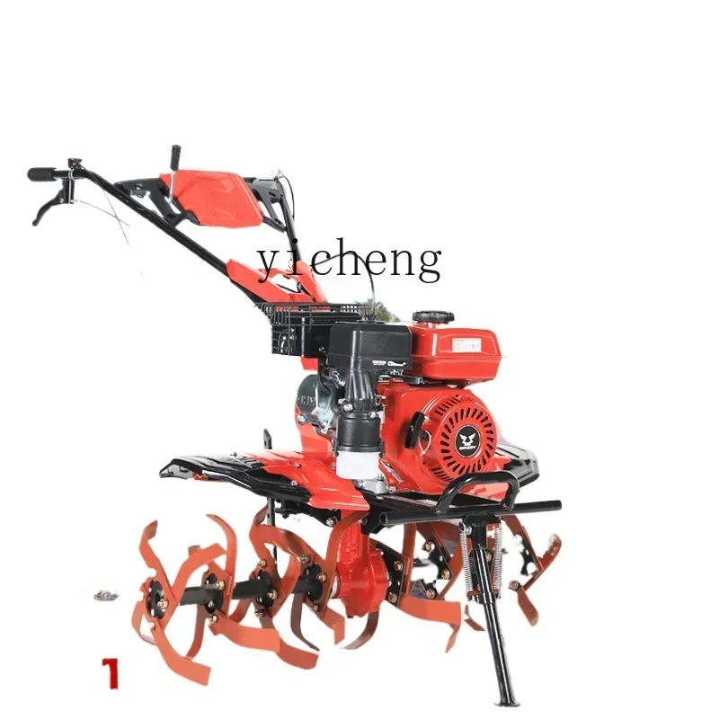 k9 diesel direct connection micro tiller Zongshen cultivated land machine multi-functional small rotary tiller machine