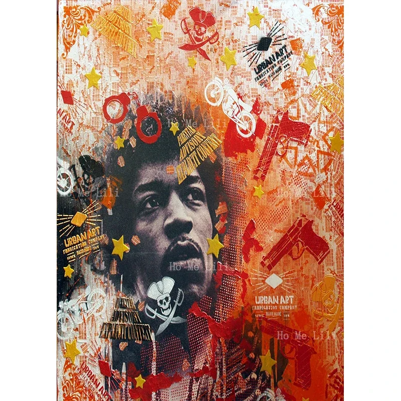 Healing Band Punk Hardcore Hendrix American Guitarist Retro The Dude Abides Poster Canvas Wall Art Painting