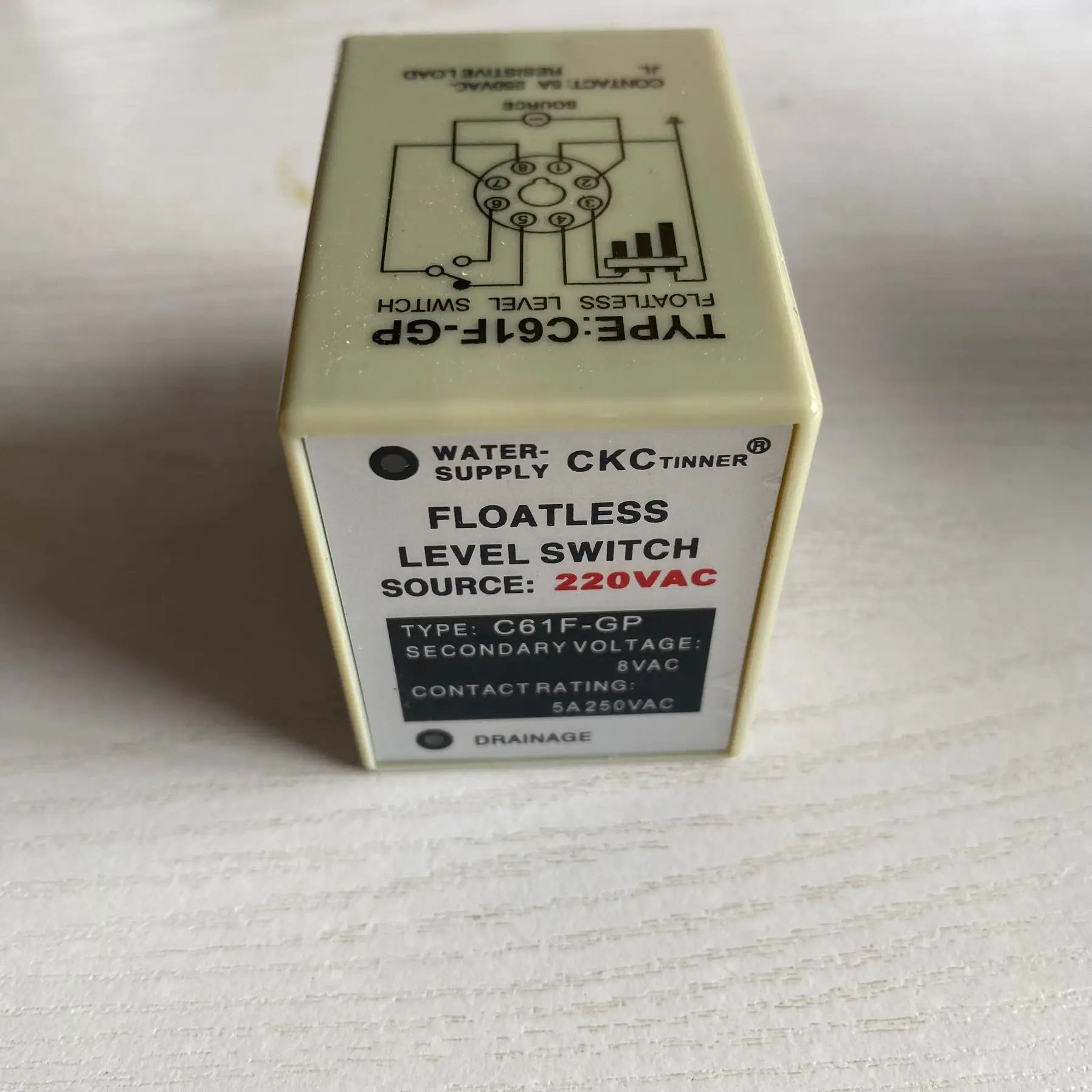 Water level controller C61F-GP level relay 1NO 1NC 8PIN 5A 250VAC 50/60Hz DC12V DC24V AC110V AC220V AC380V