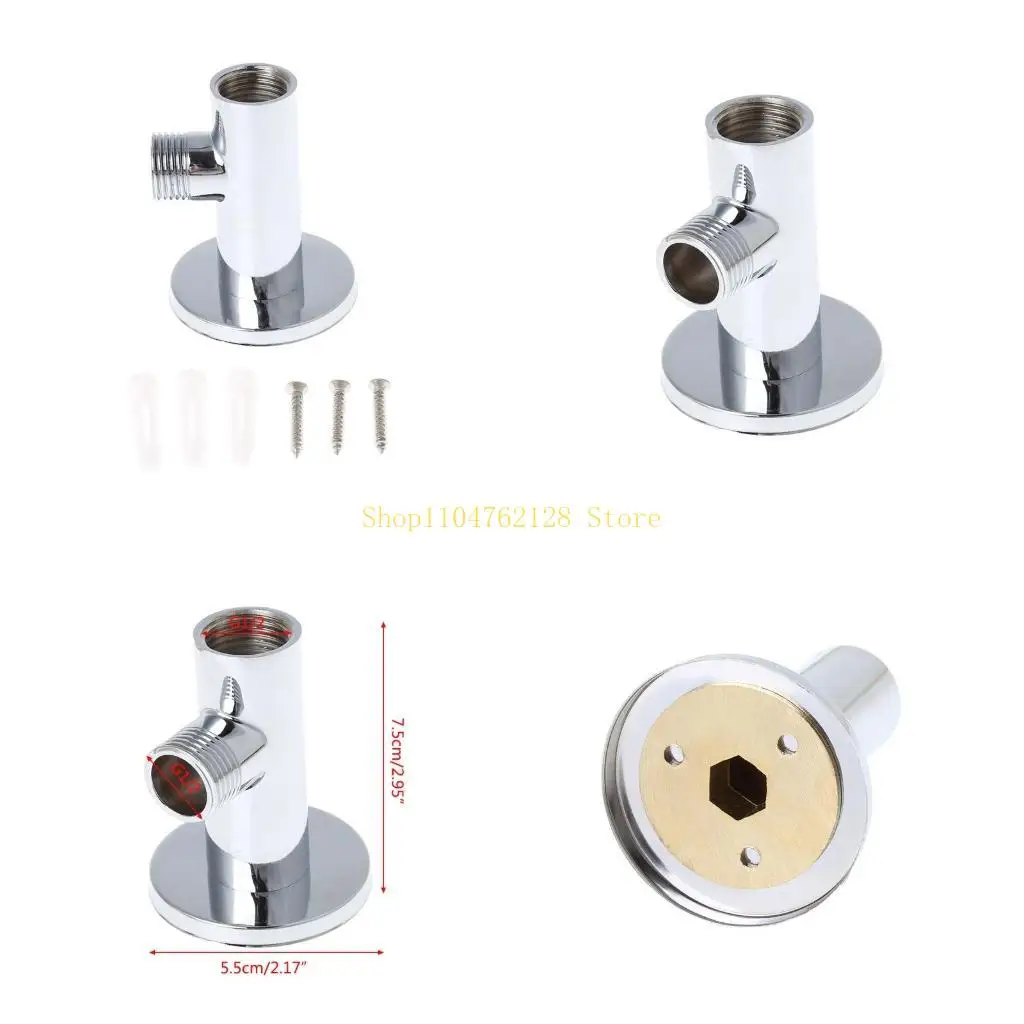 

Хромированный держатель для фланца для душа, латунный соединитель для шланга, настенная присоска, настенное крепление, лучшая