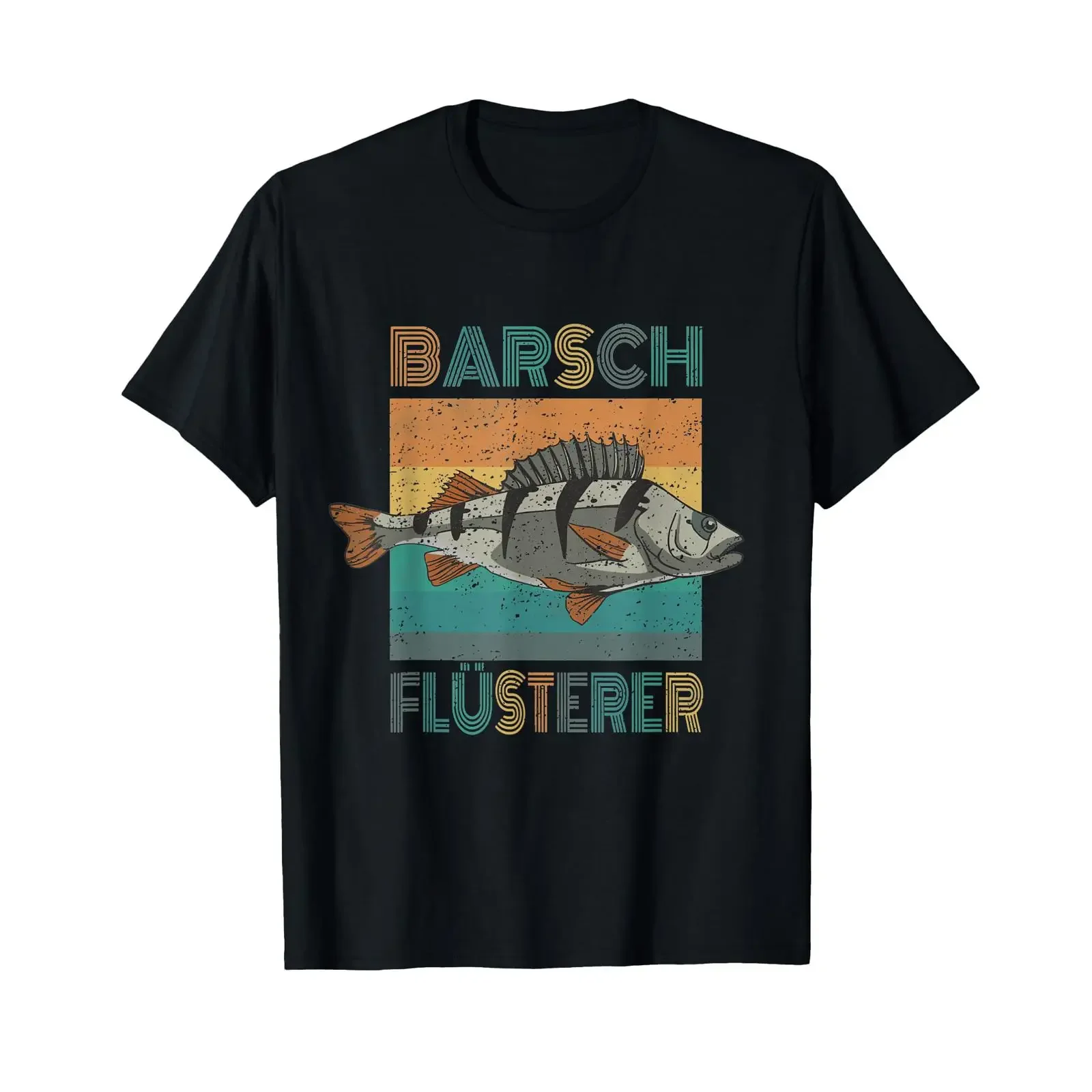Perch Whisperer The Predatory Fish Fishing For Angler T Shirt black s vintage Washed Breathable Casual Top For Everyday Wear