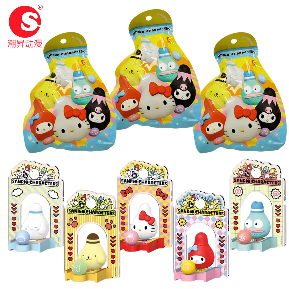 

NEW Original Sanrio Characters Bowling Club Series Mini Blind Box Toys Kuromi Melody Cartoon Character Acrylic Ornaments Gifts