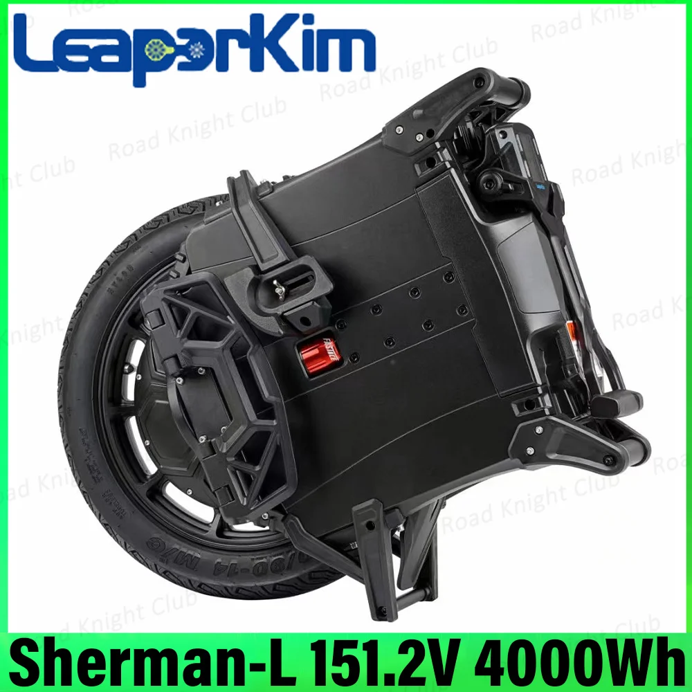 2024 Latest Leaperkim Veteran Sherman-L 151.2V 4000Wh 50S Battery 5000W Motor 8KW Peak 90mm Suspension Spin Speed 130km/h 20inch