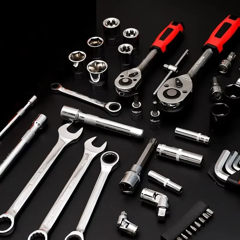 New 171pcs Socket Wrench Set Car Repair Tool Ratchet Spanner Wrench 1/4 3/8 1/2 Ratchet Spanner Screwdriver Bits Hand Tool 6