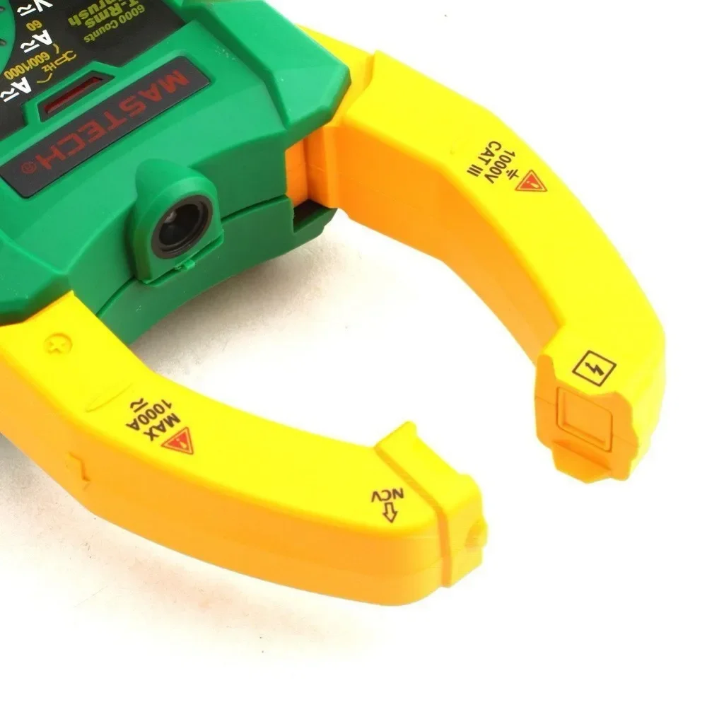 Imagem -02 - Mastech Digital Clamp Meter True Rms Multímetro ac dc Tensão Current Tester Inrush e Ncv Medição 6000 Contagens Ms2115a