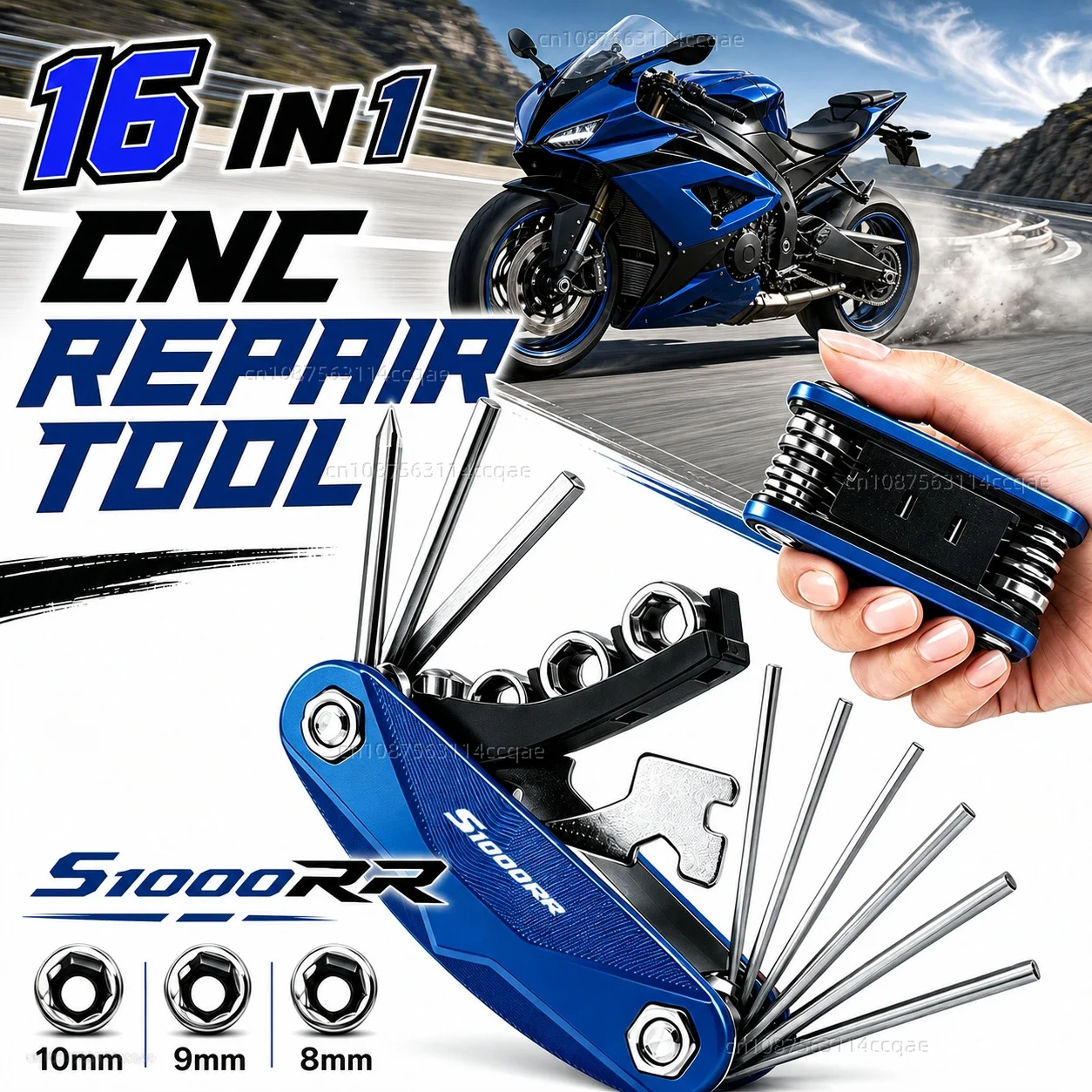 

For BMW S1000RR S 1000RR 2017 2020 2021 2022 Motorcycle Tool Repair Kit Multifunctional Screwdriver Wrench Hex Key Set Portable
