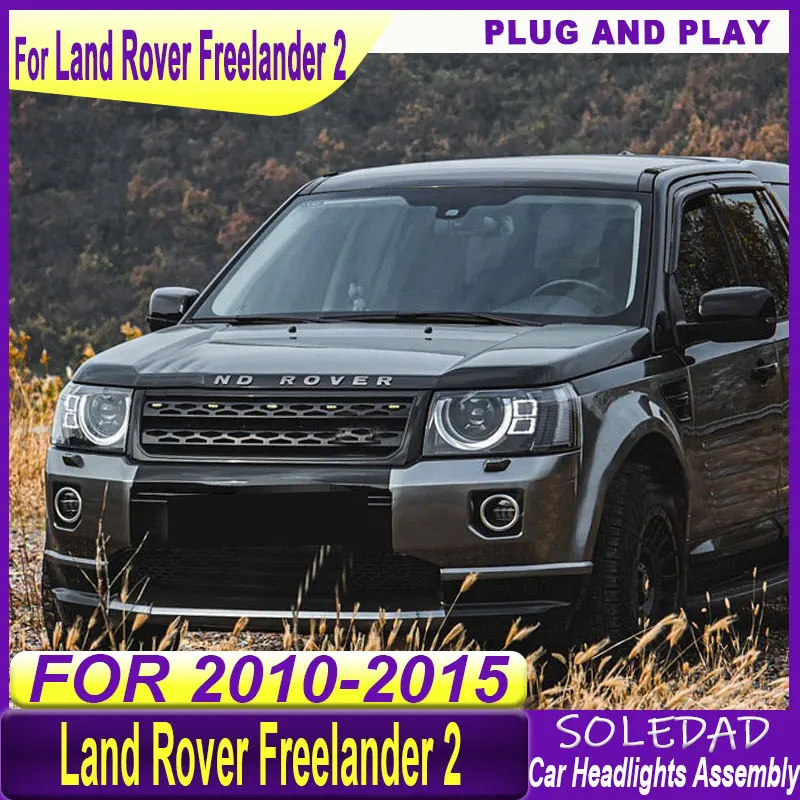 Car headlights For Land Rover Freelander 2 2010-2015 headlight assembly modification LED laser lens daytime running light