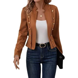 Women's Streetwear Short Jacket Designed Elegant Open Stitch Jacket Commuter Matching Personalized Design Women's Clothing