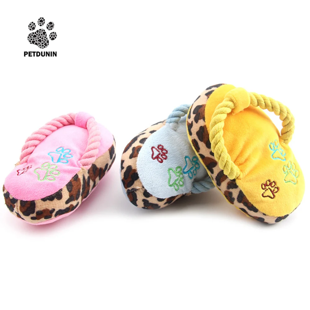 

Funny Pet Dog Toys Plush Slippers Bite Chicken Leg Shoe Shape Small And Medium-Sized Dog Outdoor Training Cat Relieve Anxiety