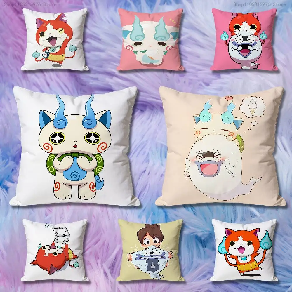 Y-Yokais W-Watchs Various Sizes Square Pillow Case For Car Home Bedchamber Decor Custom Valentine gift