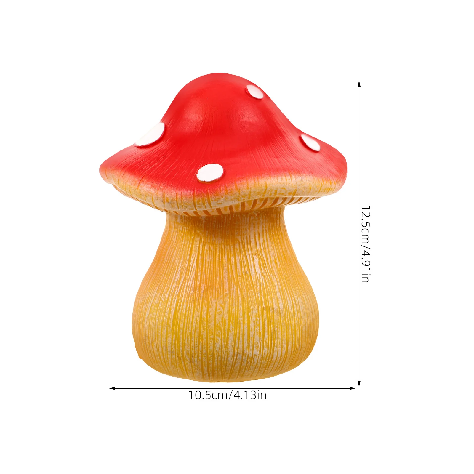 صندوق تخزين بمفتاح حديقة الفطر في الهواء الطلق بمظهر مقلد للمفاتيح الاحتياطية وحامل مخفي ديكور ساحة الراتنج #6