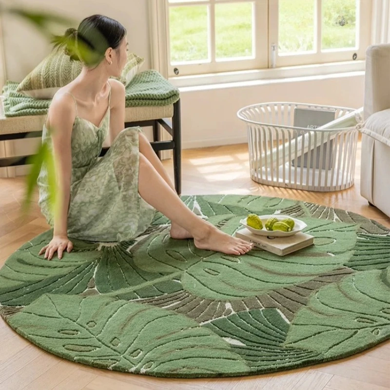 style wool carpet round home living room bedroom cloakroom special large floor mat