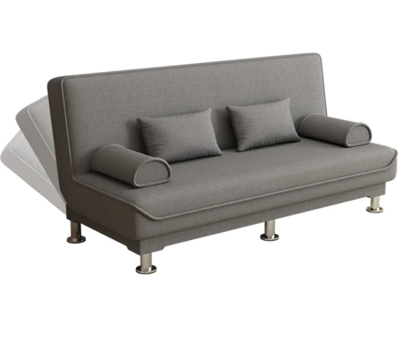 Modern One Seat Deep-seated L-Shape Foldable Sofa Bed with High-density Latex Sponge Padding Eco-Friendly Requiring No Assembly