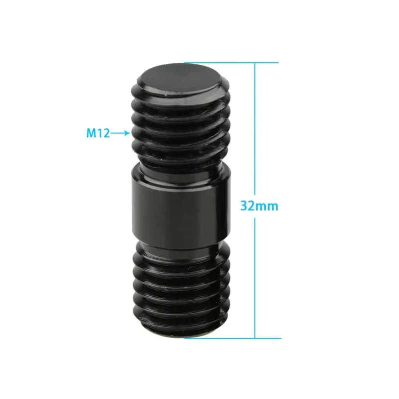 HDRIG Standard 15mm Rods Pack with Extendable M12 Thread Rod Cap Connectors Aluminum Alloy Rods Combination Camera Rail Rod