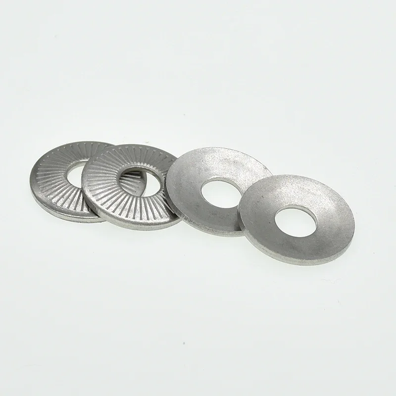 M3 M4 M5 M6 M8 M10 M12 M16 Lock washer NFE25511 / SN70093 french washers serrated conical spring washer Stainless Steel A2