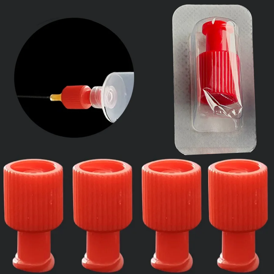 

25 шт. комбинированных колпачков Luer Lock (штекер/гнездо) с винтовой заглушкой для инжекторов и спиральных трубок, стерильная индивидуальная упаковка