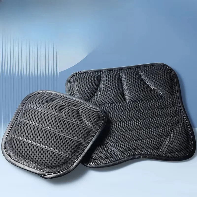 Tat For 2pcs Motorcycle Seat Pad Shock-Absorbing Breathable Seat Cover 3D Universal Riding Motorcycle Seat Gel Pad Cushion