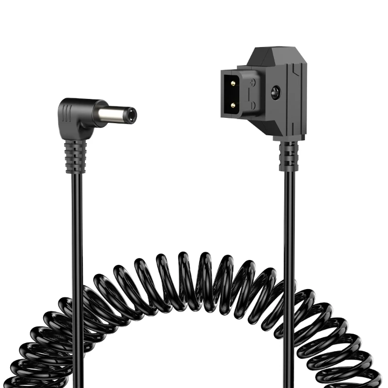 Adjustable Length D-TAP to  Power Cord Easy Carry Converters Wire Power Sources Cable Simple Use for Cameras & Monitors