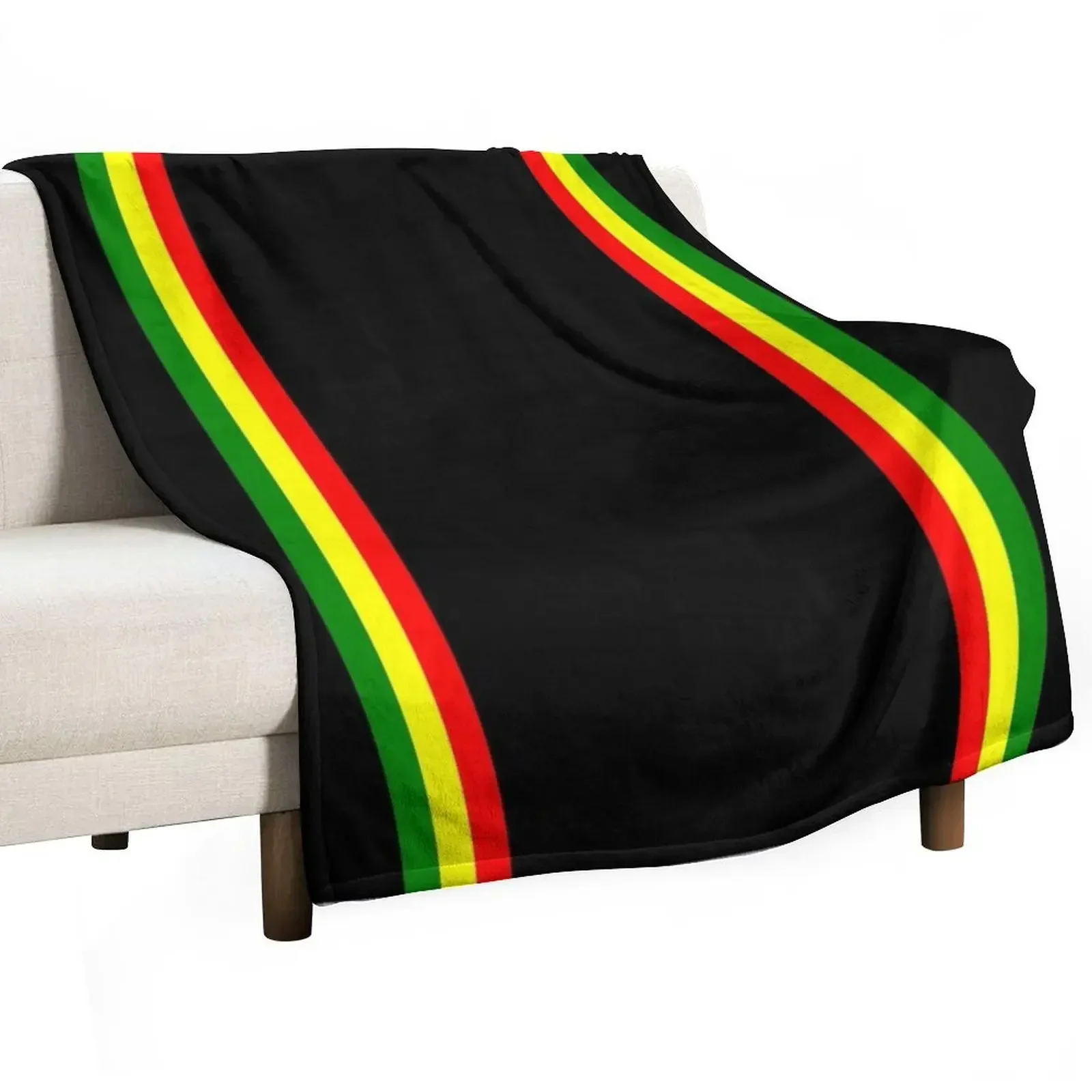 

Rasta Stripe Rasta Color Pattern Throw Blanket Soft Comfort Blanket for Reading Watching TV