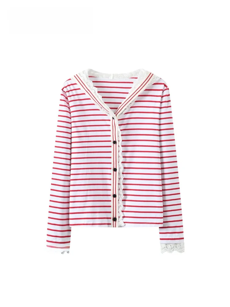 

Cara CLUB plus Size Hooded Long Sve Open Cardigan Women Spring Fatter Sister Stripe Splicing Slimming Design Top