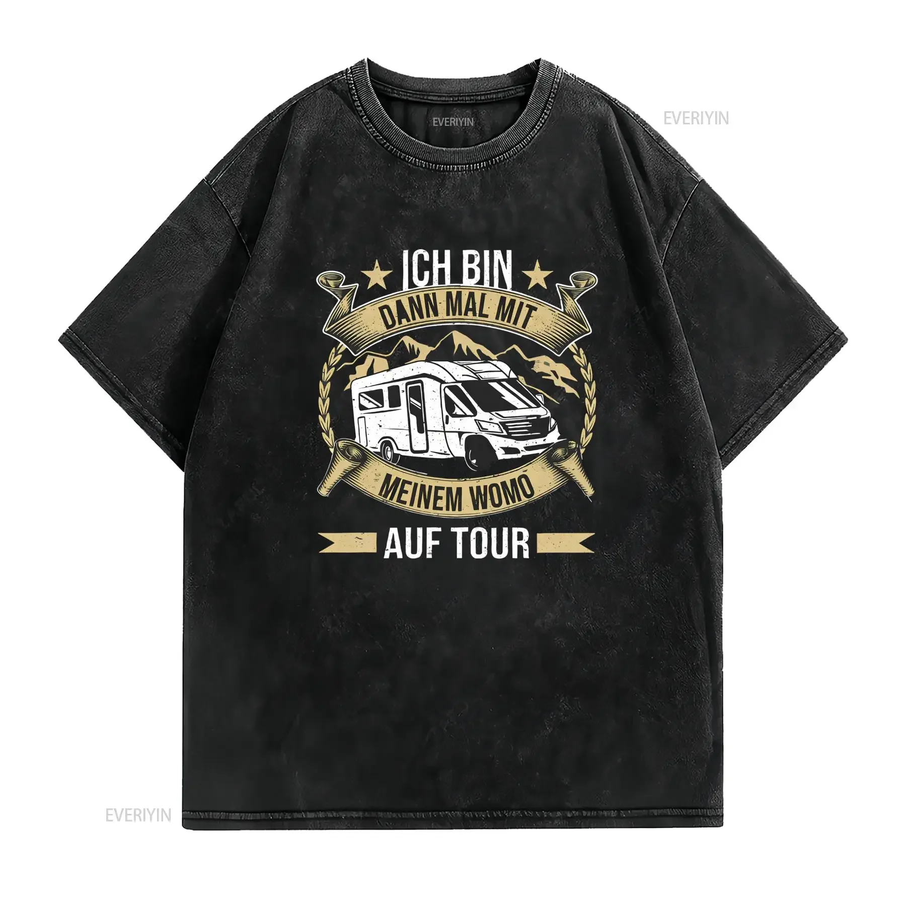Herren T Shirt mit deutschem Sprichwort Druck Lustige Sprüche Casual Sommeroberteil Zitaten Maschinenwaschbar Zubeh?r für