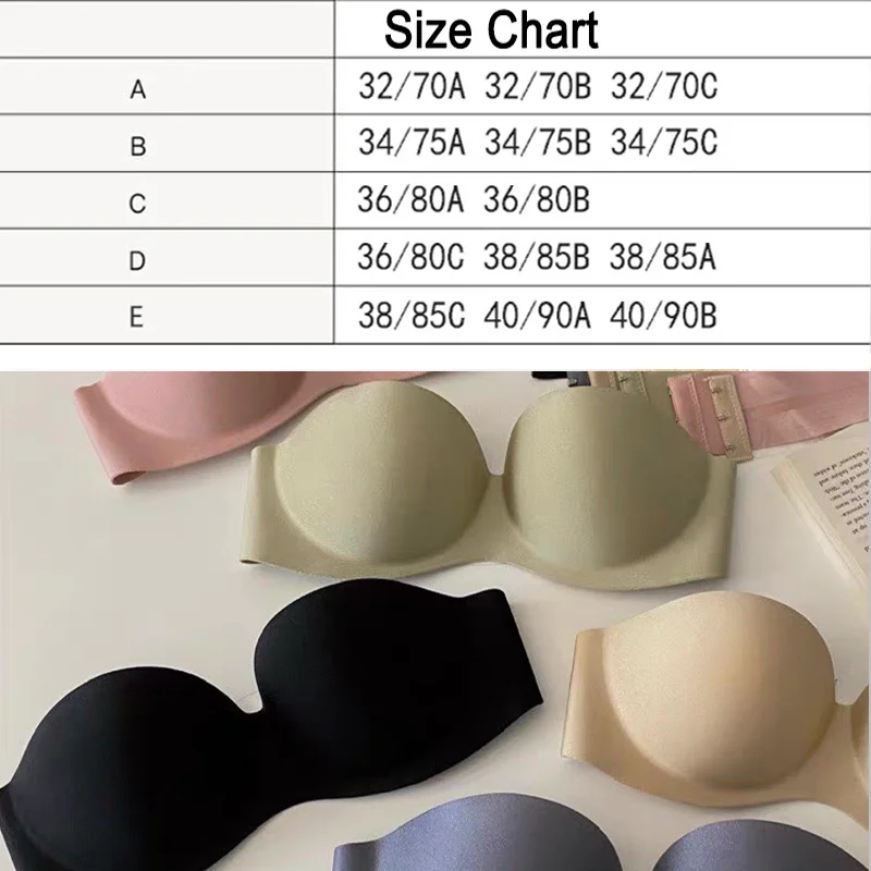 NEW Front Closure Sexy Push Up Bra Women Invisible Bras Underwear Lingerie For Female Brassiere Strapless Seamless BraletteS-2XL