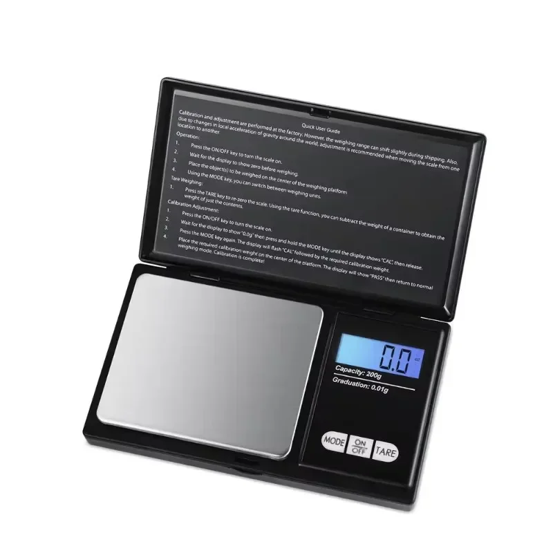 Jewelry Scales for Gold Sterling Silver Digital Scale Gram Electronic Scales 100g/200g/300g/500g/1000g X 0.01g/0.1g Mini Pocket