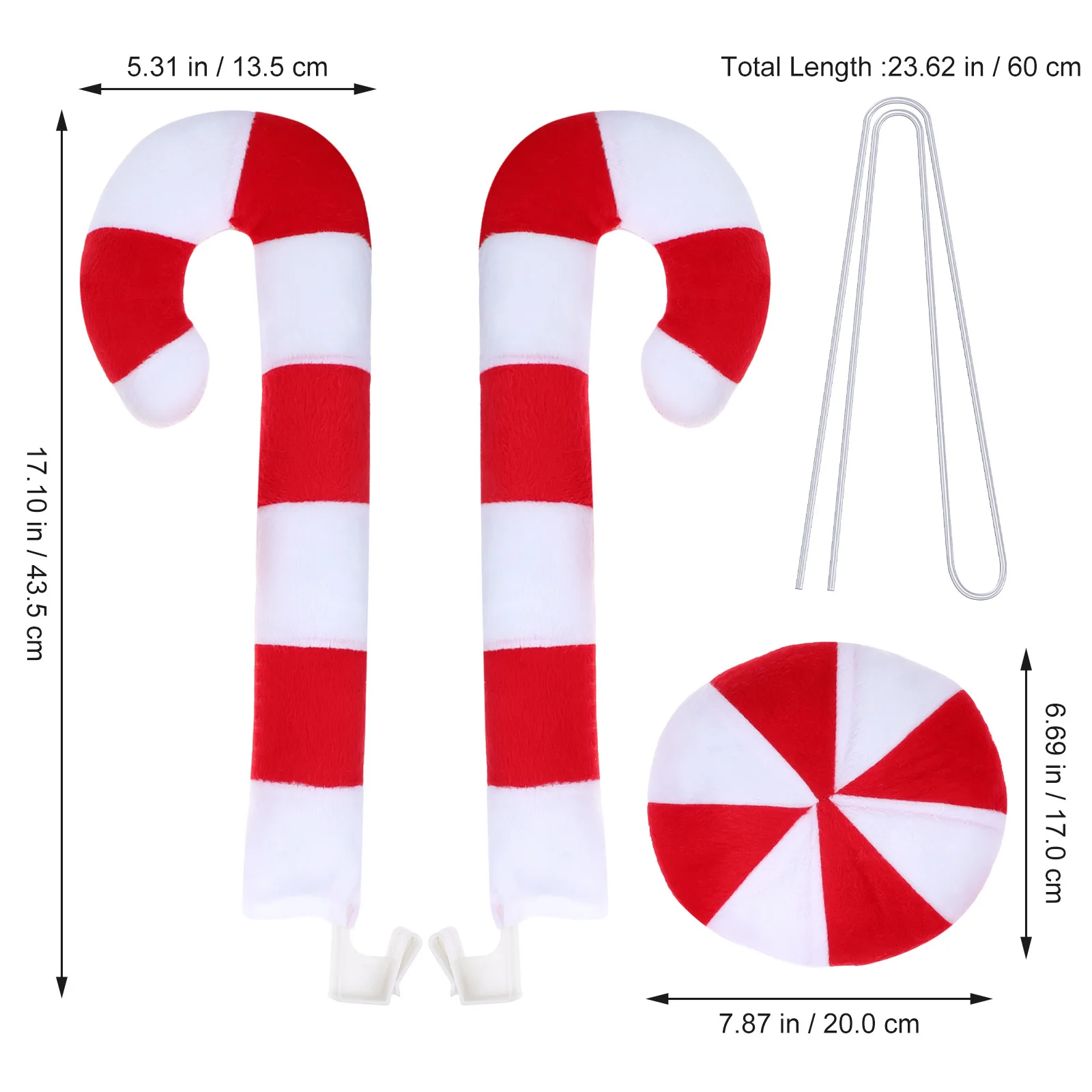 قرون قصب حلوى عيد الميلاد قرون الرنة لتركيب نافذة السيارة لا حاجة إلى أدوات ديكورات السيارة