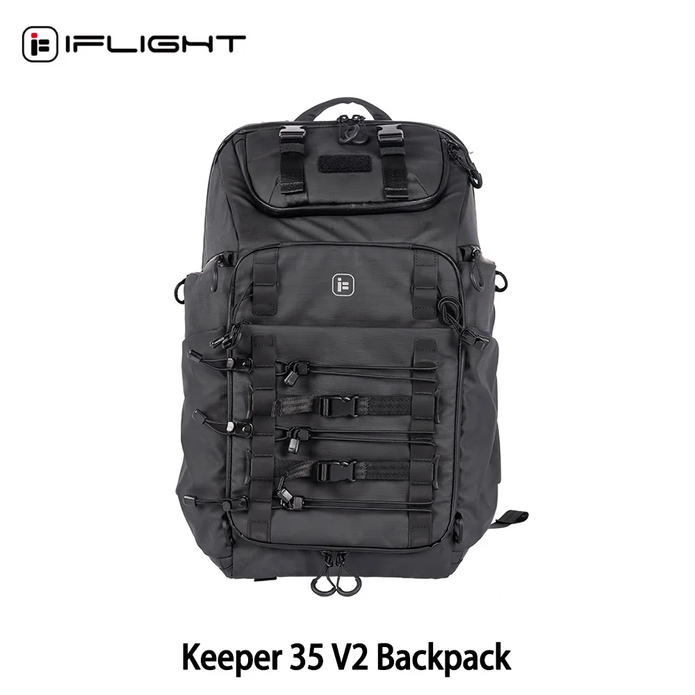 iFlight Keeper 35 V2 Backpack 540X380X220mm 35 Liter Volume Resizable Compartments Ntegrated RGB Light Strips For FPV Drone