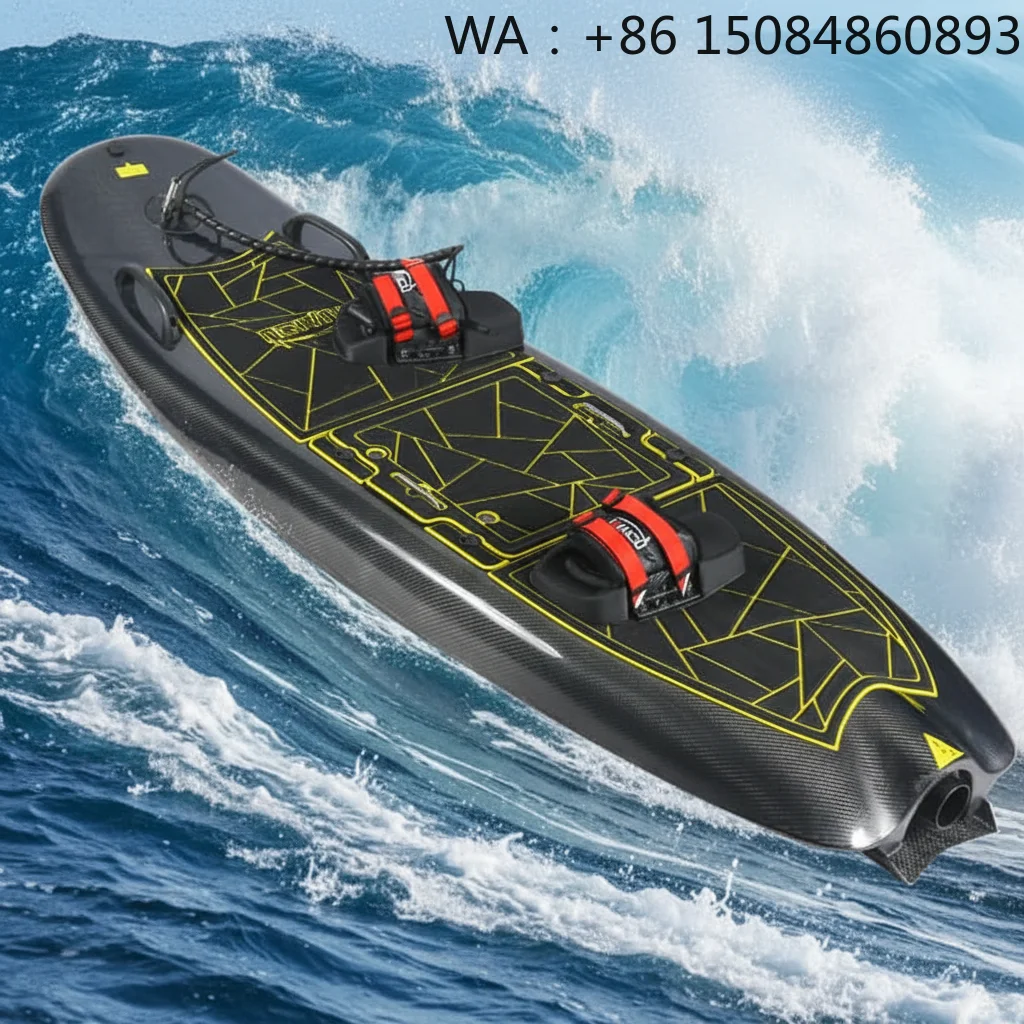 50KM/H 90Min Carbon Fiber Surf Jet Board, High Efficiency Stable Power Component For Offshore Extreme Water Surf Sport