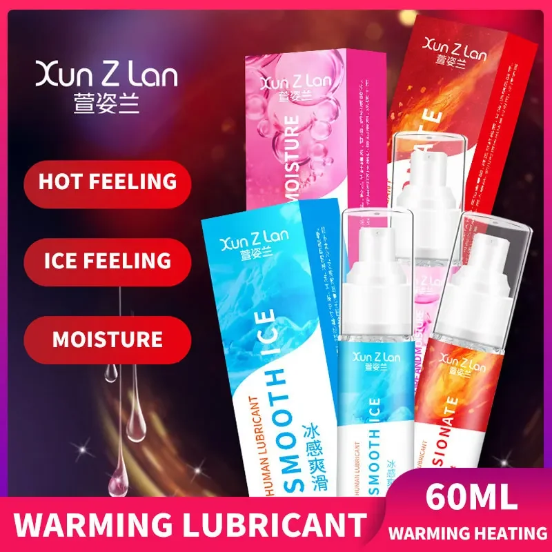 New 60ML Warming Heating Hot Lubricant for Sex Condom Liquid Orgasmic Gel Men Exciter Anal Sexual Tools Lube Pump Massage Oil