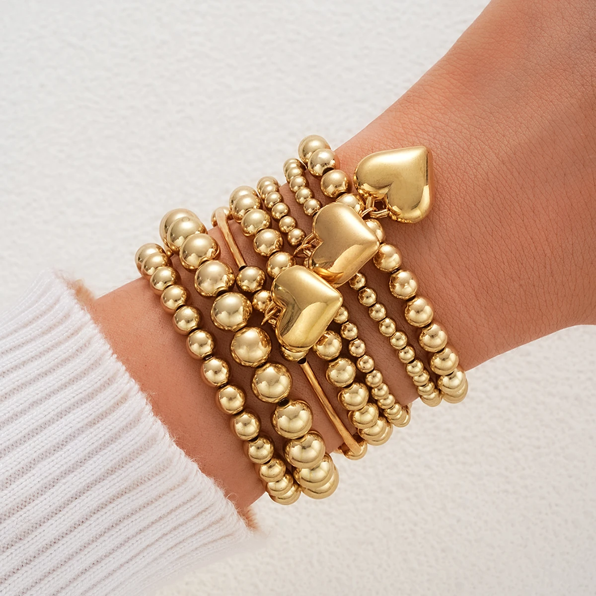 7Pcs/Set Heart Pend… - image