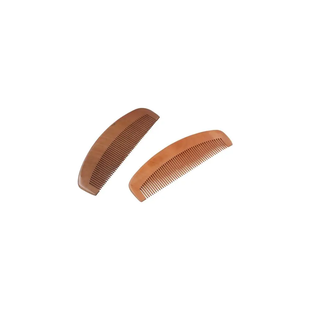 Wood Wooden Scalp Combs Narrow Tooth Coarse Tooth Head Acupuncture Point Massage Comb Anti-Static Traditional