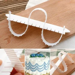 Cake Curved Flower Arranging Aid Fondant Edge Marker Cream Decorating DIY Bakeware Tableware Kitchen Tool