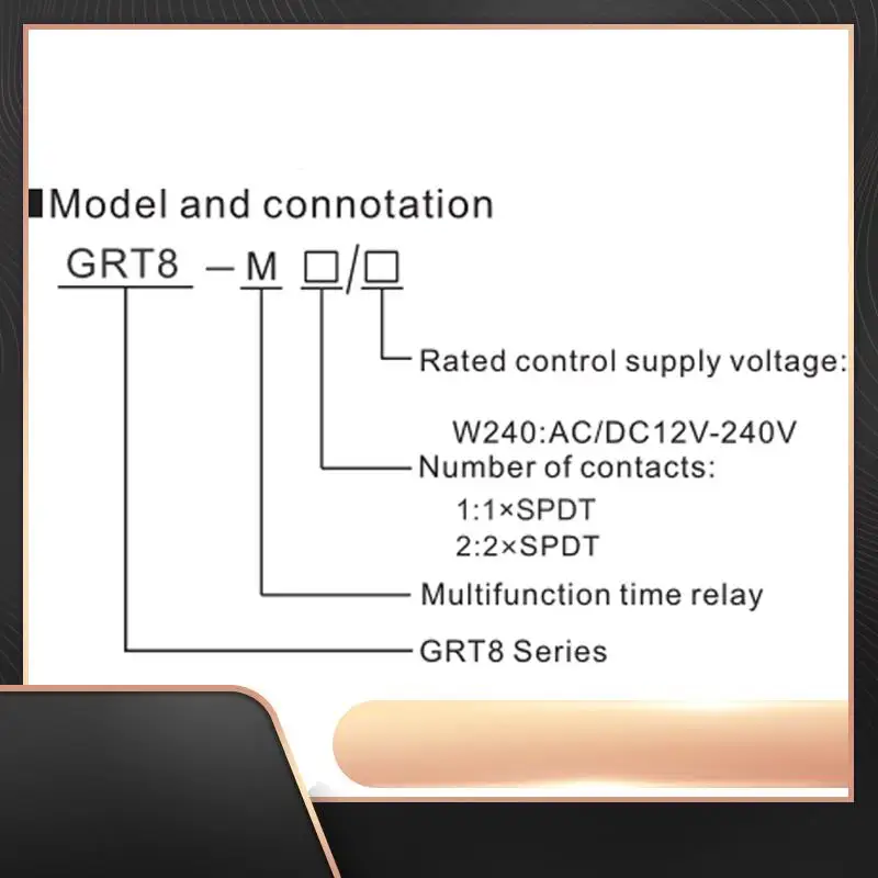 GEYA GRT8-M1 On Off Time Delay Relay 16A AC/DC12V-240V Multifunction Din Rail Automatic Timer Relay