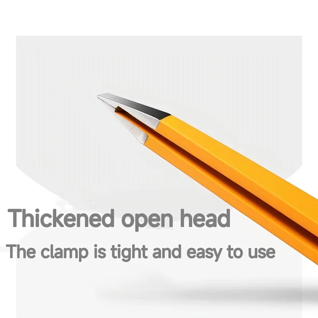 Pincettes colorées de précision en acier inoxydable, pour épilation du visage des sourcils, éclat, pointe inclinée pour points noirs, pointe d'angle